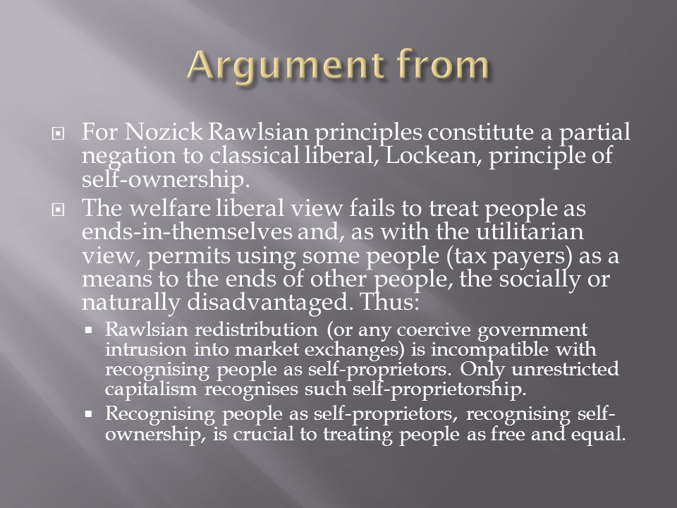 Classical principles or argument